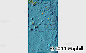 Political 3D Map of Lau, satellite outside