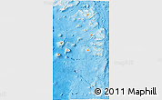 Political 3D Map of Lau, single color outside