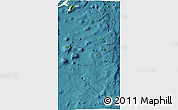 Satellite 3D Map of Lau, single color outside