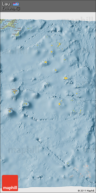 Savanna Style 3D Map of Lau