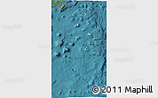 Shaded Relief 3D Map of Lau, satellite outside