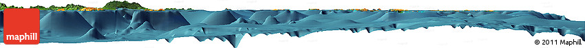 Political Horizon Map of Lau, satellite outside