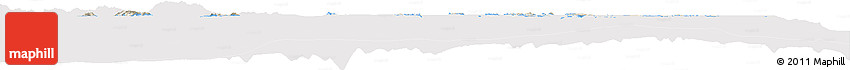 Shaded Relief Horizon Map of Lau, cropped outside