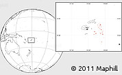 Blank Location Map of Lau, within the entire country