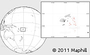 Blank Location Map of Lau, highlighted country, highlighted parent region, within the entire country