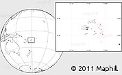 Blank Location Map of Lau, highlighted parent region, within the entire country