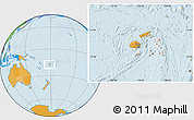 Political Location Map of Lau, within the entire country