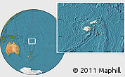 Satellite Location Map of Lau, highlighted country, within the entire country