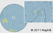Savanna Style Location Map of Lau, within the entire country, hill shading