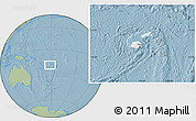 Savanna Style Location Map of Lau, highlighted country, highlighted parent region, within the entire country, hill shading