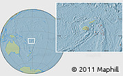 Savanna Style Location Map of Lau, highlighted parent region, within the entire country, hill shading