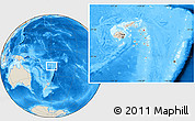 Shaded Relief Location Map of Lau