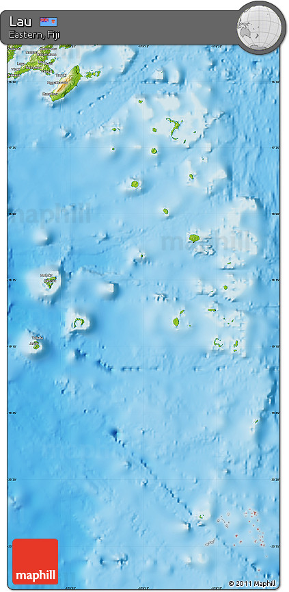Physical Map of Lau