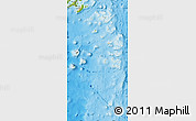 Shaded Relief Map of Lau, physical outside