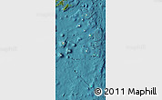 Shaded Relief Map of Lau, satellite outside