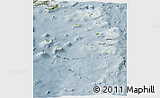 Physical Panoramic Map of Lau, semi-desaturated