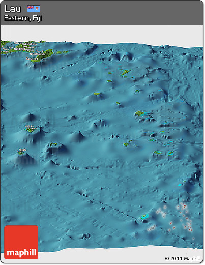 Satellite Panoramic Map of Lau