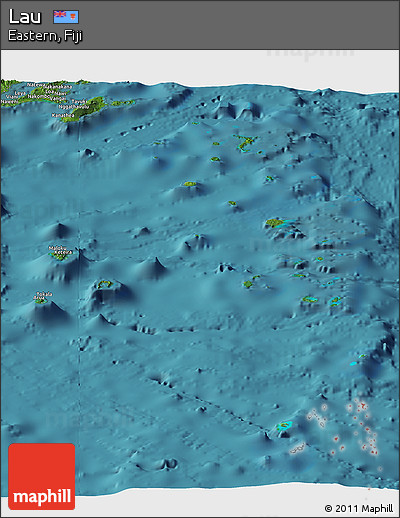 Satellite Panoramic Map of Lau