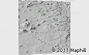 Satellite Panoramic Map of Lau, lighten, desaturated