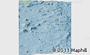 Savanna Style Panoramic Map of Lau, single color outside