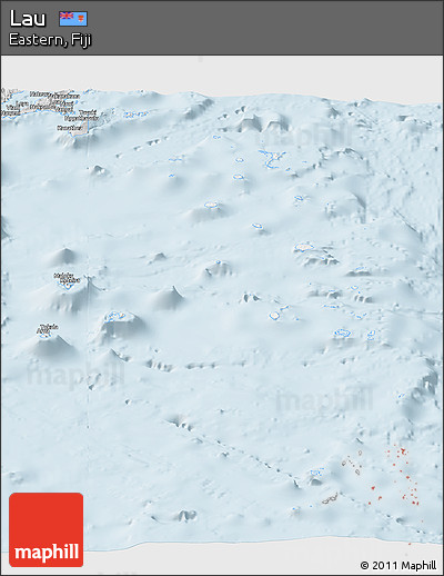 Silver Style Panoramic Map of Lau