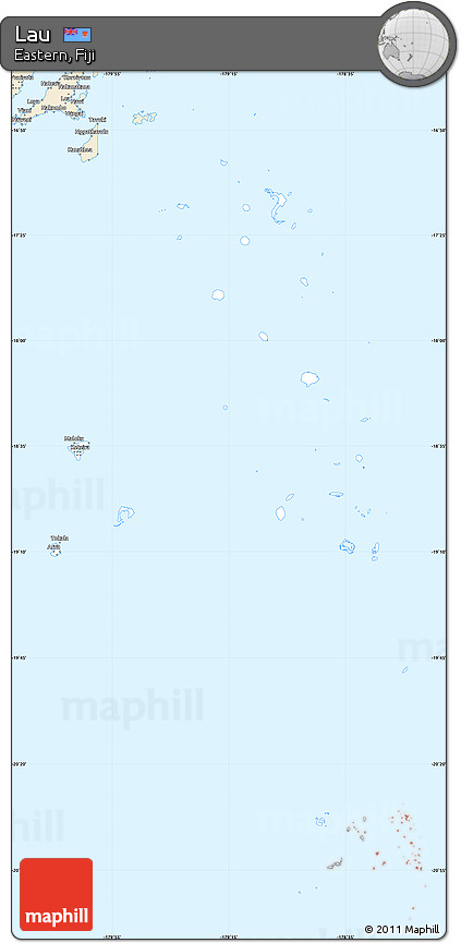 Classic Style Simple Map of Lau