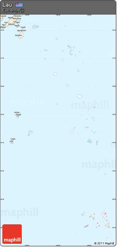 Classic Style Simple Map of Lau