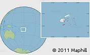 Savanna Style Location Map of Eastern, highlighted country, within the entire country