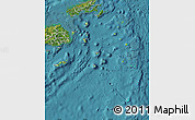 Physical Map of Eastern, satellite outside