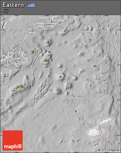 Satellite Map of Eastern, lighten, desaturated
