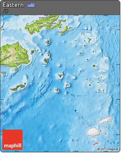 Satellite Map of Eastern, physical outside