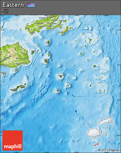 Satellite Map of Eastern, physical outside