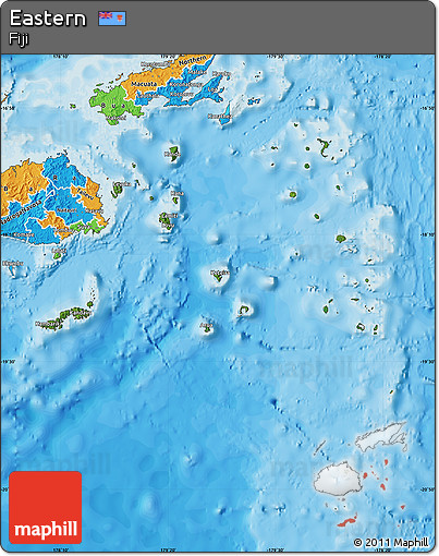 Satellite Map of Eastern, political outside