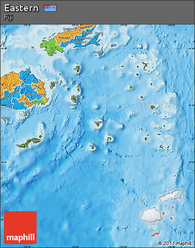 Satellite Map of Eastern, political outside