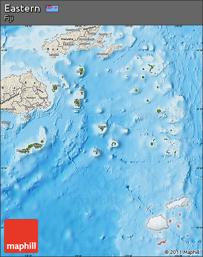 Satellite Map of Eastern, shaded relief outside