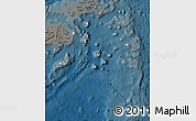 Shaded Relief Map of Eastern, darken