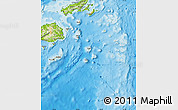 Shaded Relief Map of Eastern, physical outside