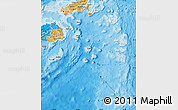 Shaded Relief Map of Eastern, political shades outside