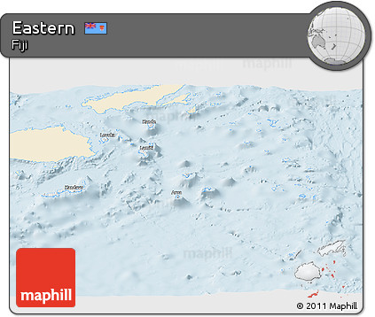 Classic Style Panoramic Map of Eastern, single color outside