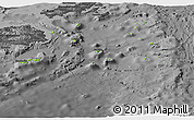 Physical Panoramic Map of Eastern, darken, desaturated