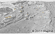 Political Panoramic Map of Eastern, desaturated