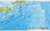 Political Panoramic Map of Eastern, physical outside