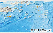 Political Panoramic Map of Eastern, shaded relief outside