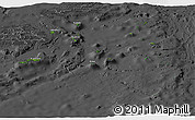 Satellite Panoramic Map of Eastern, darken, desaturated