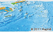 Satellite Panoramic Map of Eastern, political outside