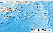 Satellite Panoramic Map of Eastern, shaded relief outside