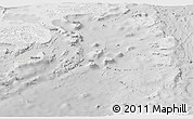 Shaded Relief Panoramic Map of Eastern, lighten, desaturated