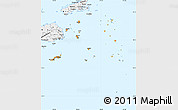 Political Simple Map of Eastern, single color outside, borders and labels
