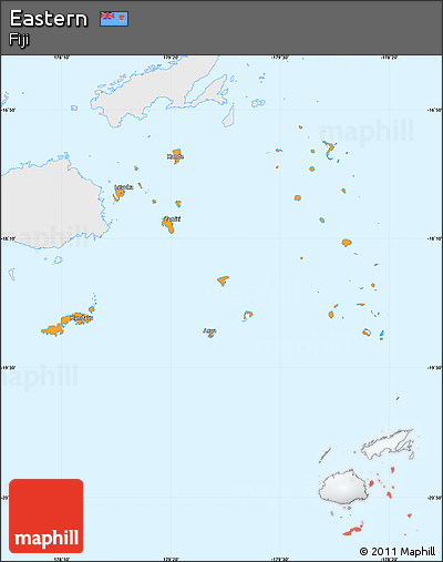 Political Simple Map of Eastern, single color outside