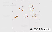 Political Shades Simple Map of Eastern, cropped outside